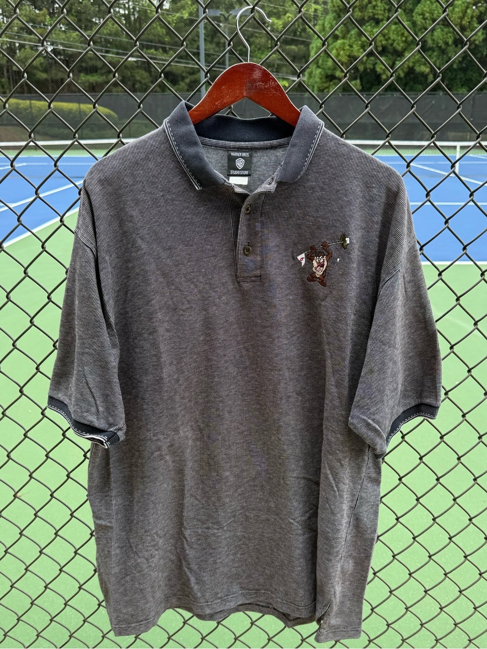 Vintage 1998 Taz Golf Men’s Polo Shirt - Warner Bros w/ Embroidered Logo